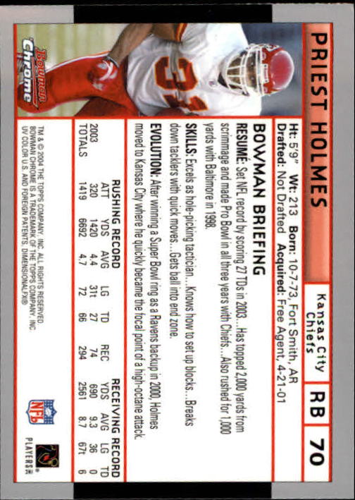 2004 Bowman Chrome Football (Pick Card From List) C128 12-24 - Picture 135 of 209