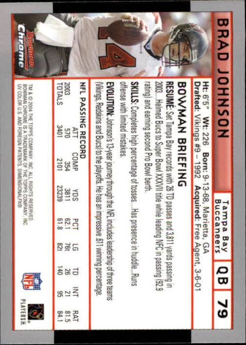 2004 Bowman Chrome Football (Pick Card From List) C128 12-24 - Picture 149 of 209