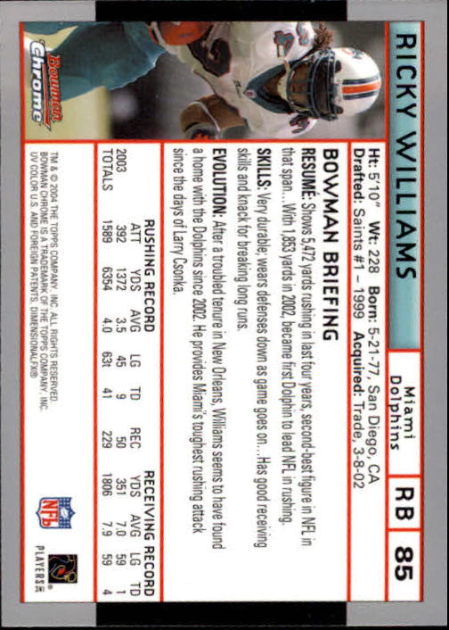 2004 Bowman Chrome Football (Pick Card From List) C128 12-24 - Picture 161 of 209