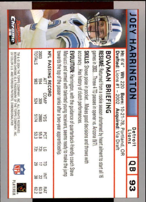 2004 Bowman Chrome Football (Pick Card From List) C128 12-24 - Picture 177 of 209