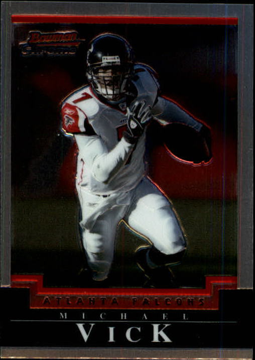 Michael Vick Atlanta Falcons Autographed 2001 Bowman #200 Beckett