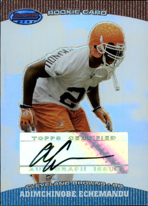 2004 Bowman's Best Football Card 146 Echemandu Rookie Auto eBay