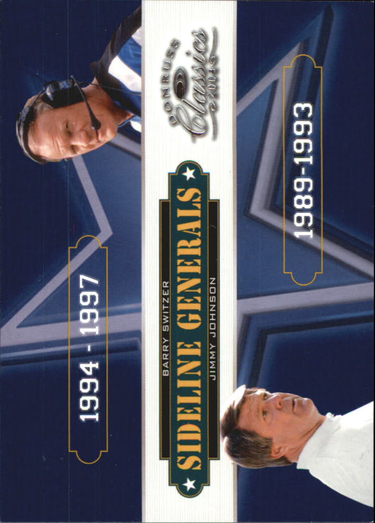 2004 Donruss Classics Sideline Generals #SG1 Barry Switzer/Jimmy Johnson