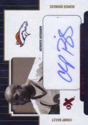 2004 E-X Signings of the Times Red #CB Champ Bailey/300