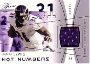 2004 Flair Hot Numbers Game Used Blue #HNJL Jamal Lewis