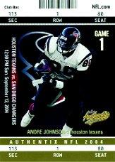 2004 Fleer Authentix Club Box Gold #17 Andre Johnson
