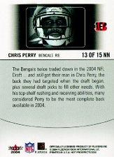 2004 Hot Prospects Notable Newcomers #13NN Chris Perry back image