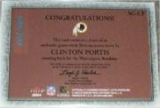 2004 Fleer Showcase Grace Game Used #CP2 Clinton Portis/300 back image