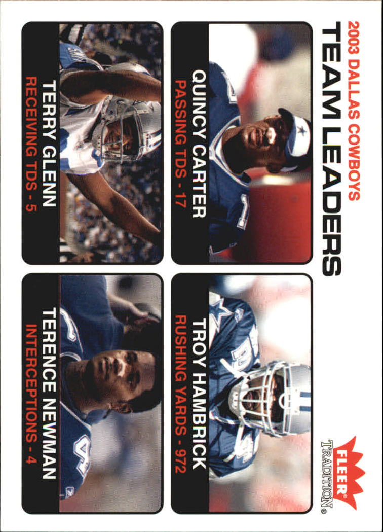 2004 Fleer Tradition #20 Quincy Carter TL/Troy Hambrick/Terry Glenn/Terence Newman