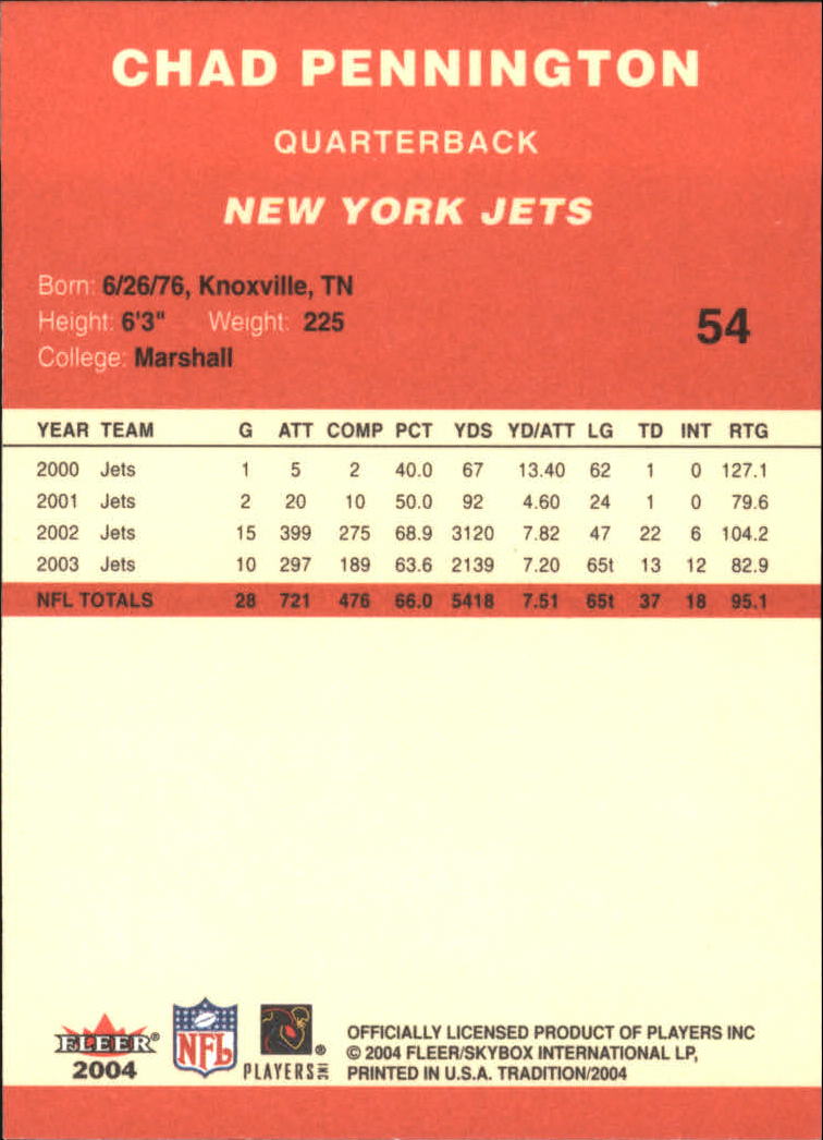A9361- 2004 Fleer Tradition FB Cards 1-360 +Inserts -You Pick- 15+ FREE US SHIP - Picture 15 of 241