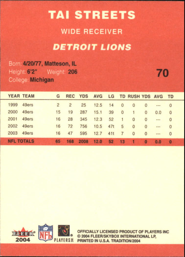 A9361- 2004 Fleer Tradition FB Cards 1-360 +Inserts -You Pick- 15+ FREE US SHIP - Picture 29 of 241
