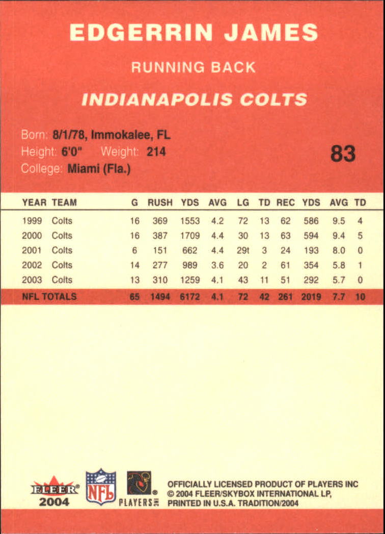 A9361- 2004 Fleer Tradition FB Cards 1-360 +Inserts -You Pick- 15+ FREE US SHIP - Picture 37 of 241