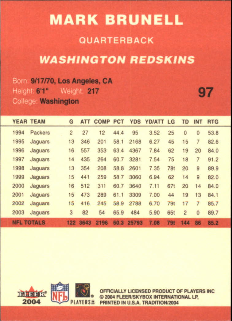 A9361- 2004 Fleer Tradition FB Cards 1-360 +Inserts -You Pick- 15+ FREE US SHIP - Picture 43 of 241