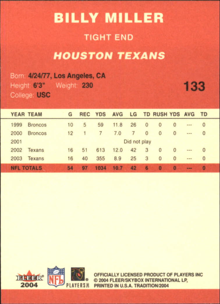 A9361- 2004 Fleer Tradition FB Cards 1-360 +Inserts -You Pick- 15+ FREE US SHIP - Picture 53 of 241