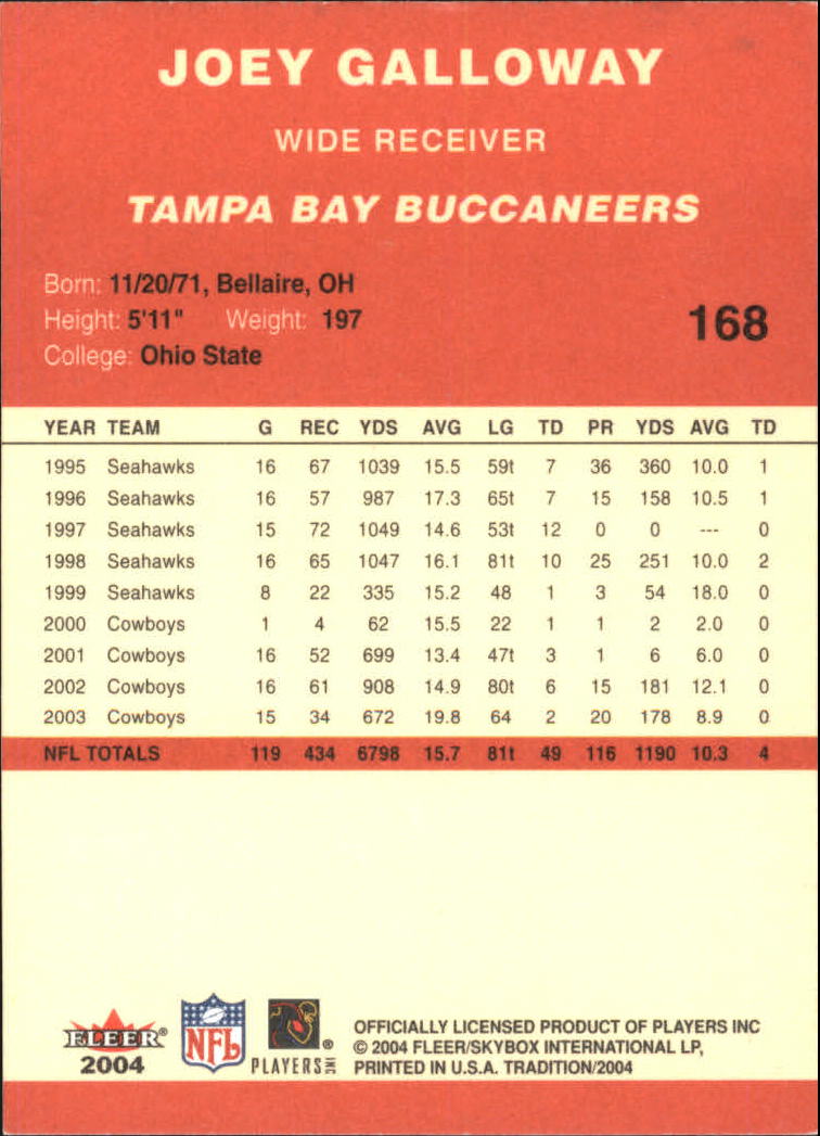 A9361- 2004 Fleer Tradition FB Cards 1-360 +Inserts -You Pick- 15+ FREE US SHIP - Picture 79 of 241