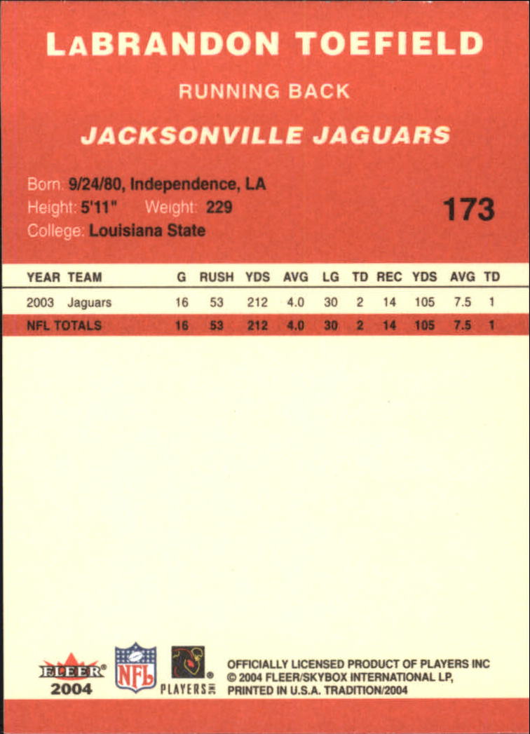 A9361- 2004 Fleer Tradition FB Cards 1-360 +Inserts -You Pick- 15+ FREE US SHIP - Picture 81 of 241