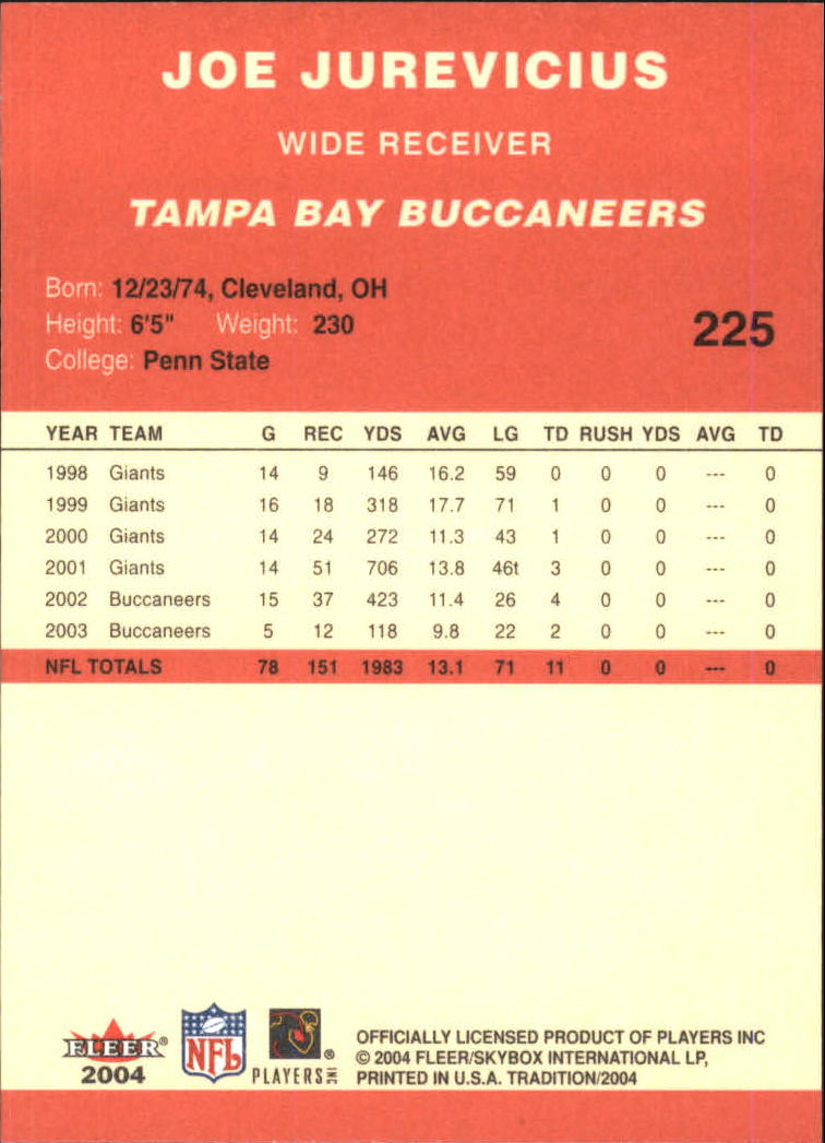 A9361- 2004 Fleer Tradition FB Cards 1-360 +Inserts -You Pick- 15+ FREE US SHIP - Picture 121 of 241