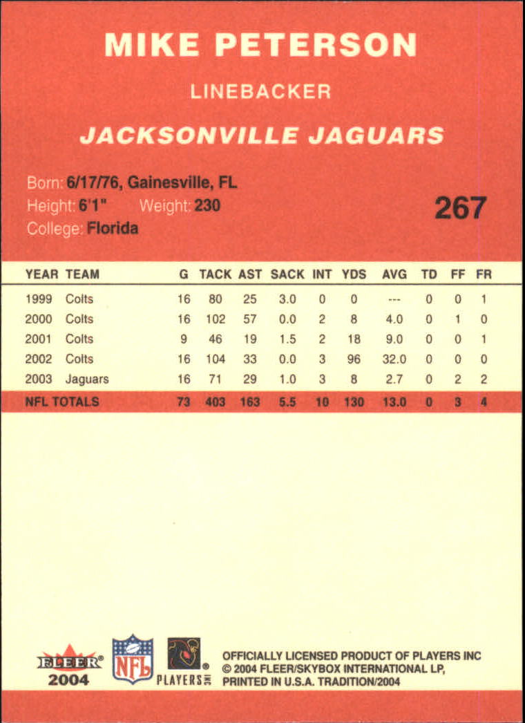 A9361- 2004 Fleer Tradition FB Cards 1-360 +Inserts -You Pick- 15+ FREE US SHIP - Picture 145 of 241