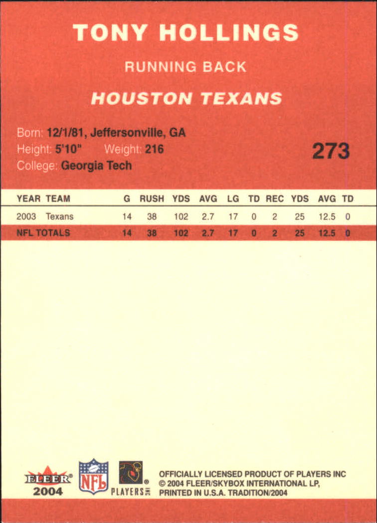 A9361- 2004 Fleer Tradition FB Cards 1-360 +Inserts -You Pick- 15+ FREE US SHIP - Picture 153 of 241