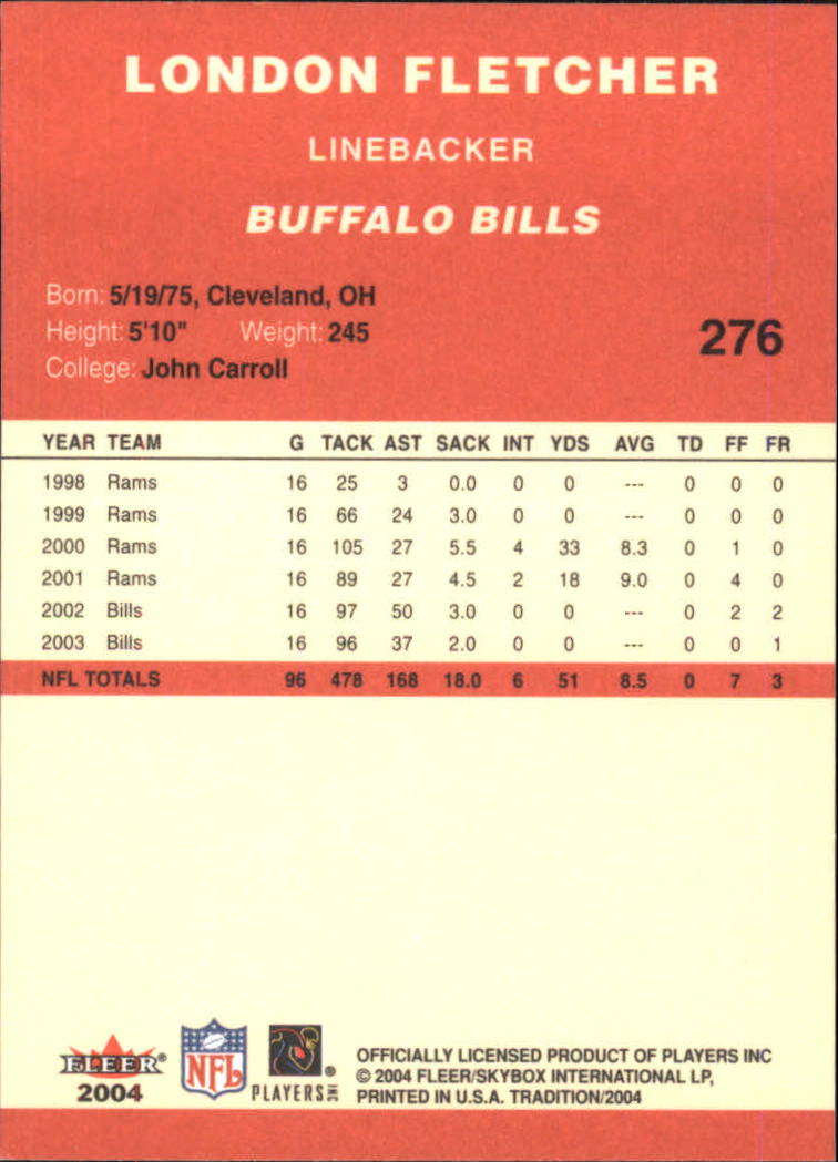 A9361- 2004 Fleer Tradition FB Cards 1-360 +Inserts -You Pick- 15+ FREE US SHIP - Picture 159 of 241