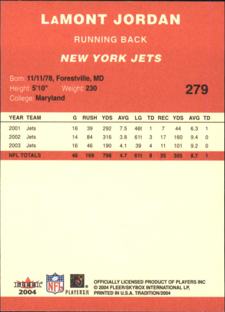 A9361- 2004 Fleer Tradition FB Cards 1-360 +Inserts -You Pick- 15+ FREE US SHIP - Picture 163 of 241