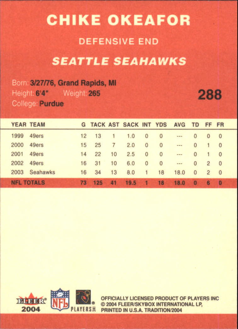 A9361- 2004 Fleer Tradition FB Cards 1-360 +Inserts -You Pick- 15+ FREE US SHIP - Picture 171 of 241