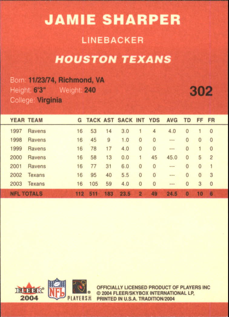 A9361- 2004 Fleer Tradition FB Cards 1-360 +Inserts -You Pick- 15+ FREE US SHIP - Picture 189 of 241