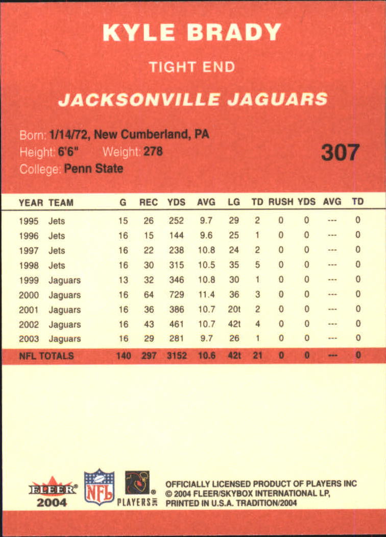 A9361- 2004 Fleer Tradition FB Cards 1-360 +Inserts -You Pick- 15+ FREE US SHIP - Picture 195 of 241