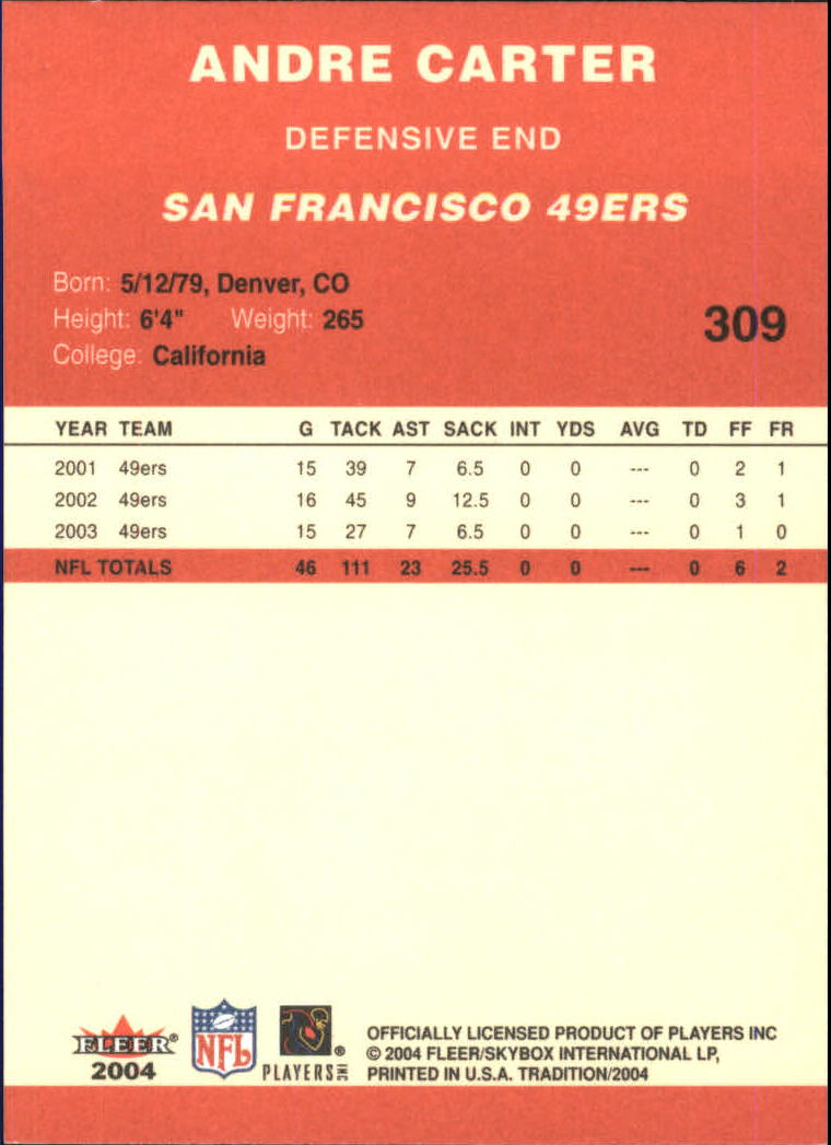 A9361- 2004 Fleer Tradition FB Cards 1-360 +Inserts -You Pick- 15+ FREE US SHIP - Picture 197 of 241