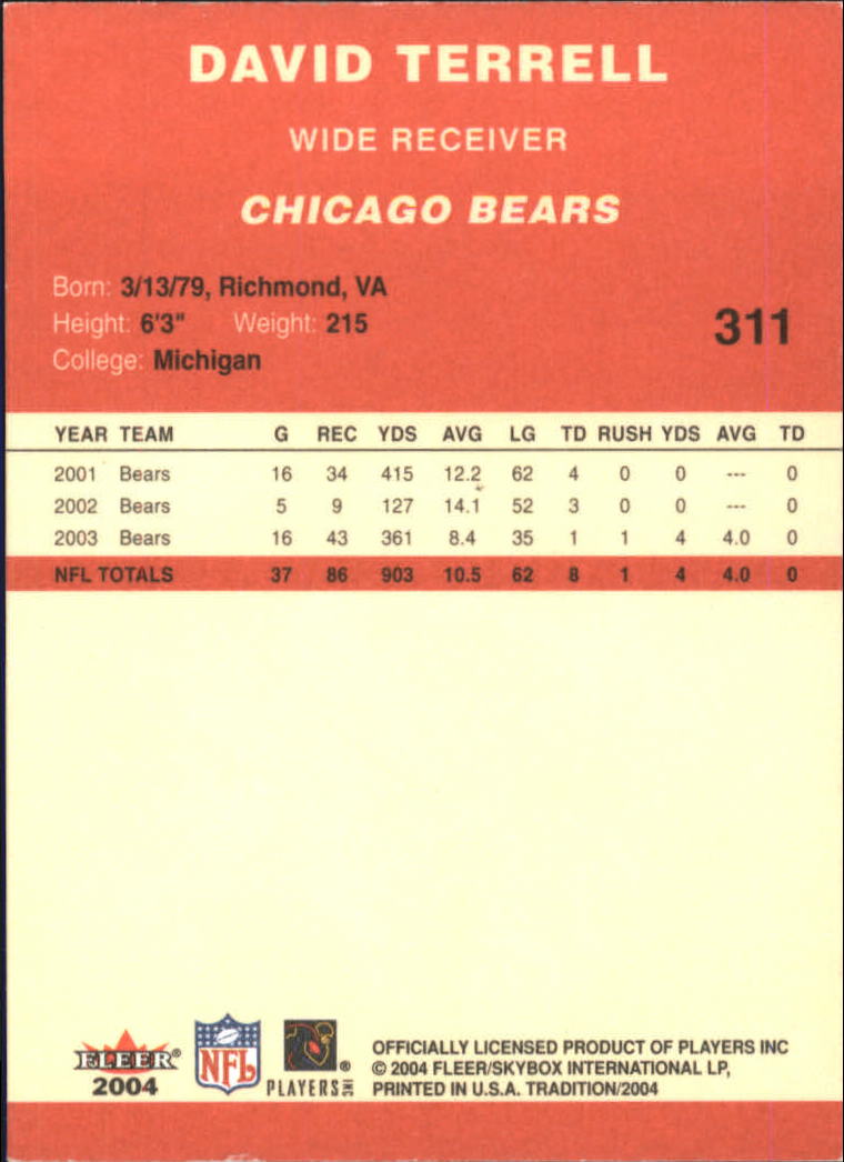 A9361- 2004 Fleer Tradition FB Cards 1-360 +Inserts -You Pick- 15+ FREE US SHIP - Picture 199 of 241