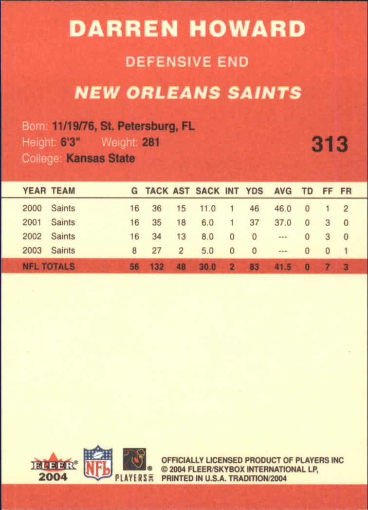A9361- 2004 Fleer Tradition FB Cards 1-360 +Inserts -You Pick- 15+ FREE US SHIP - Picture 201 of 241