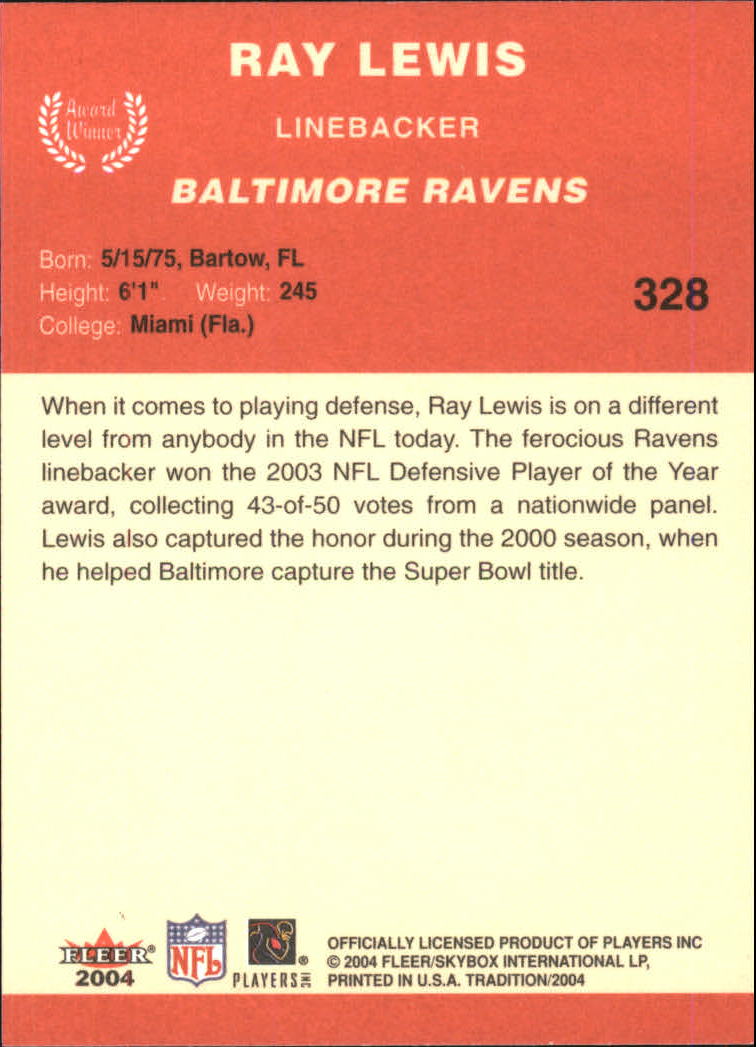 A9361- 2004 Fleer Tradition FB Cards 1-360 +Inserts -You Pick- 15+ FREE US SHIP - Picture 219 of 241