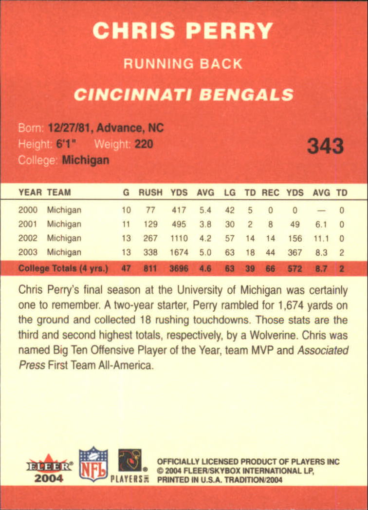 A9361- 2004 Fleer Tradition FB Cards 1-360 +Inserts -You Pick- 15+ FREE US SHIP - Picture 225 of 241