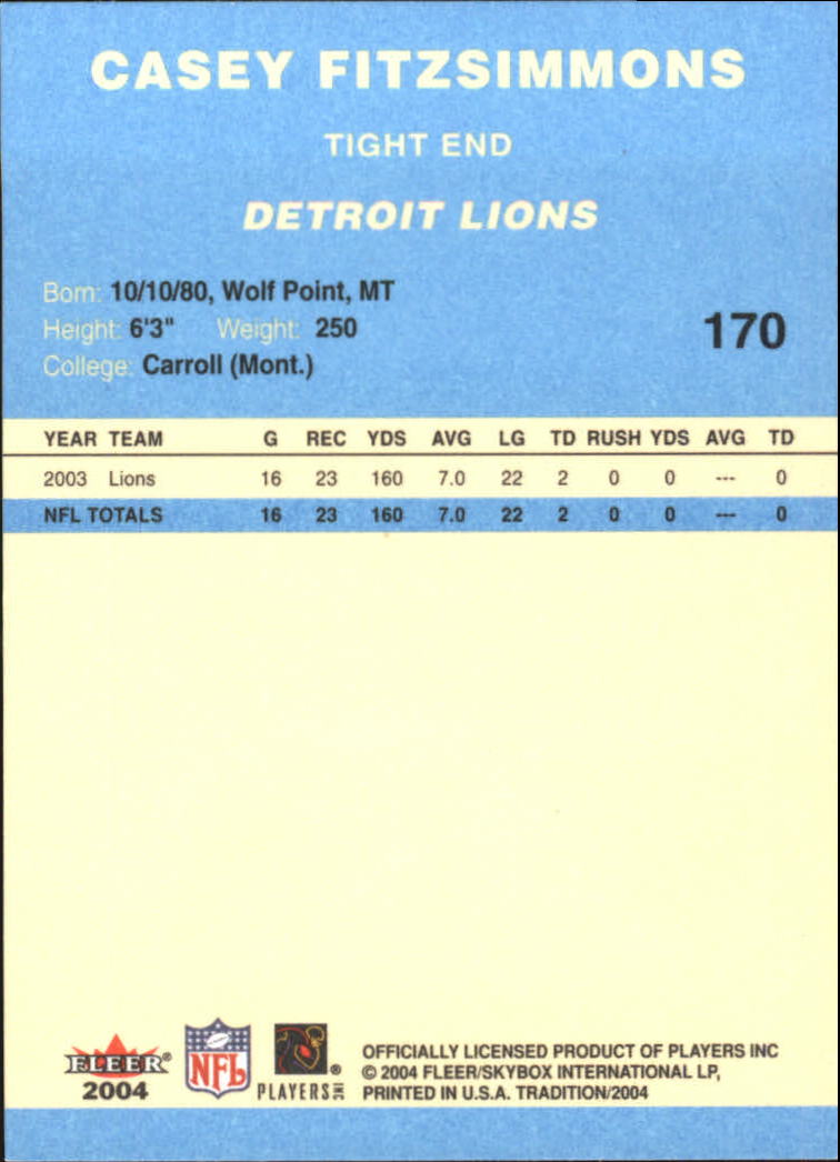 A9361- 2004 Fleer Tradition Blue FB Cards 1-250 -You Pick- 15+ FREE US SHIP - Picture 52 of 168