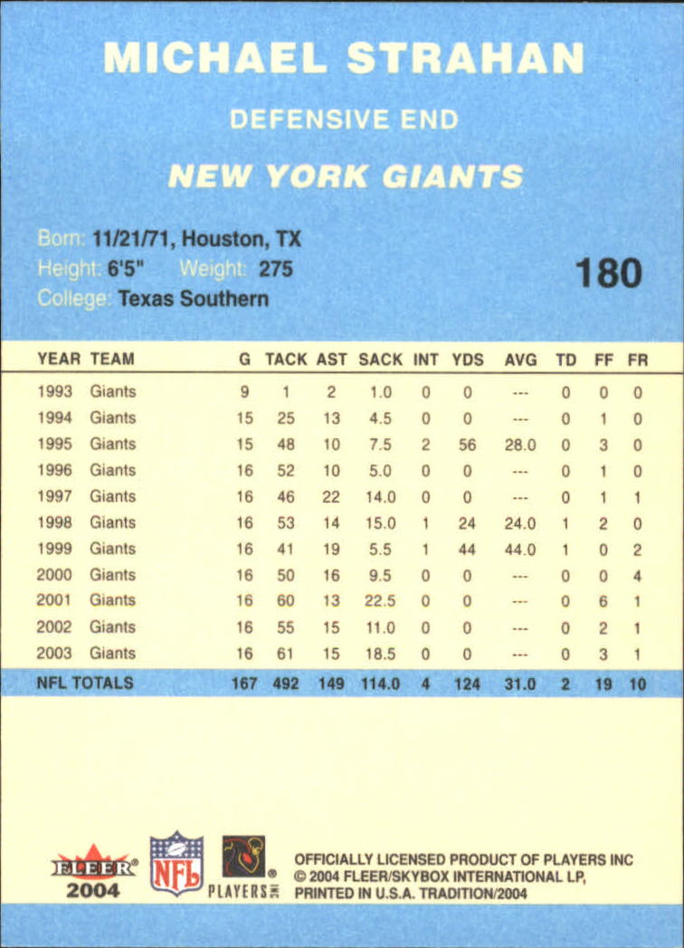 A9361- 2004 Fleer Tradition Blue FB Cards 1-250 -You Pick- 15+ FREE US SHIP - Picture 68 of 168