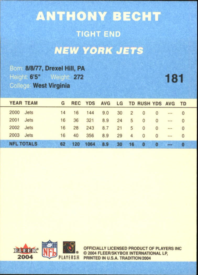 A9361- 2004 Fleer Tradition Blue FB Cards 1-250 -You Pick- 15+ FREE US SHIP - Picture 70 of 168
