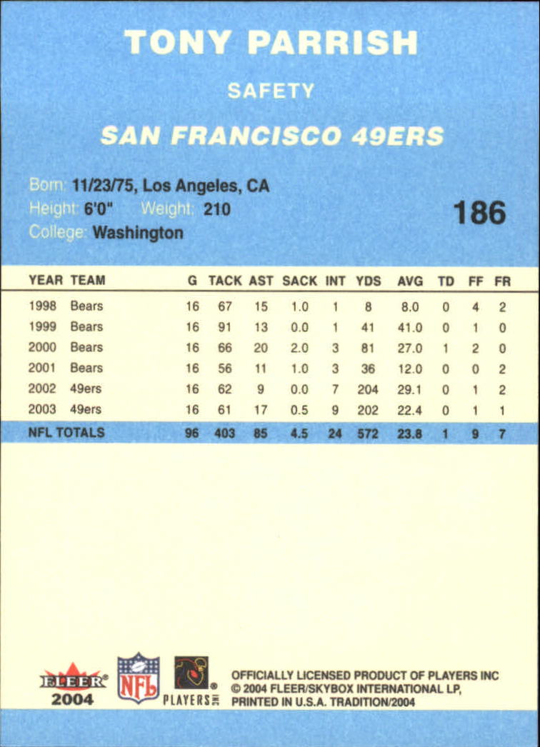 A9361- 2004 Fleer Tradition Blue FB Cards 1-250 -You Pick- 15+ FREE US SHIP - Picture 78 of 168