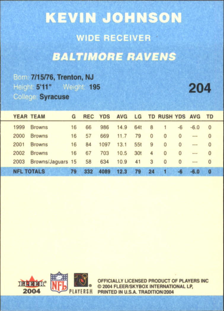 A9361- 2004 Fleer Tradition Blue FB Cards 1-250 -You Pick- 15+ FREE US SHIP - Picture 98 of 168