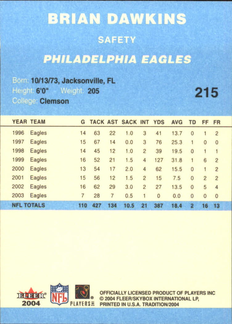 A9361- 2004 Fleer Tradition Blue FB Cards 1-250 -You Pick- 15+ FREE US SHIP - Picture 116 of 168