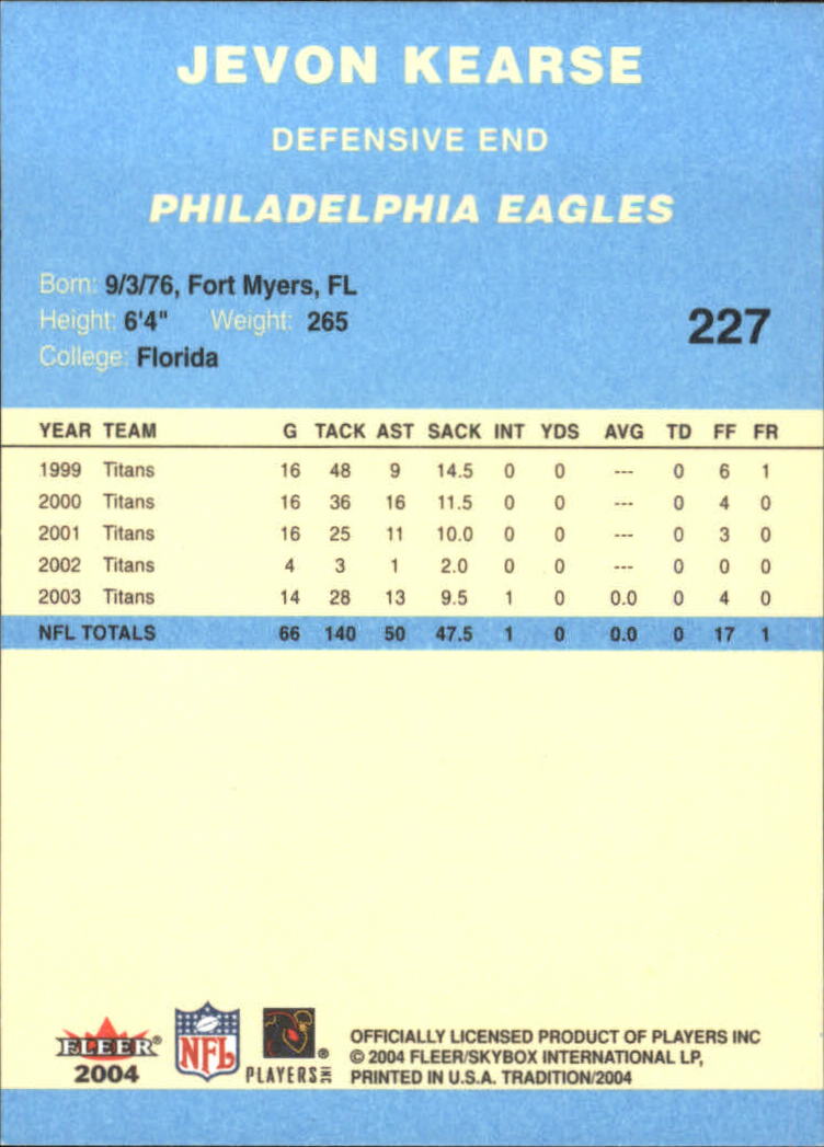 A9361- 2004 Fleer Tradition Blue FB Cards 1-250 -You Pick- 15+ FREE US SHIP - Picture 134 of 168