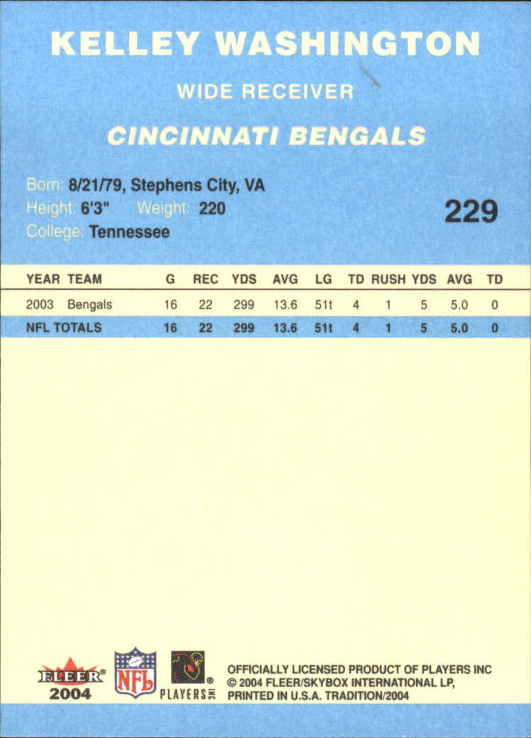 A9361- 2004 Fleer Tradition Blue FB Cards 1-250 -You Pick- 15+ FREE US SHIP - Picture 138 of 168