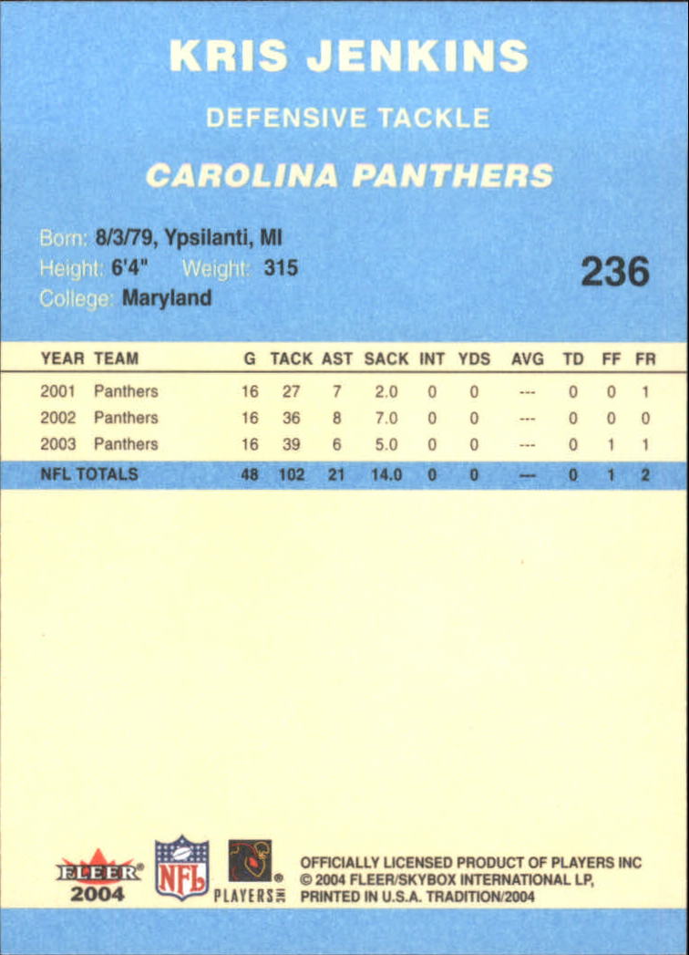 A9361- 2004 Fleer Tradition Blue FB Cards 1-250 -You Pick- 15+ FREE US SHIP - Picture 146 of 168