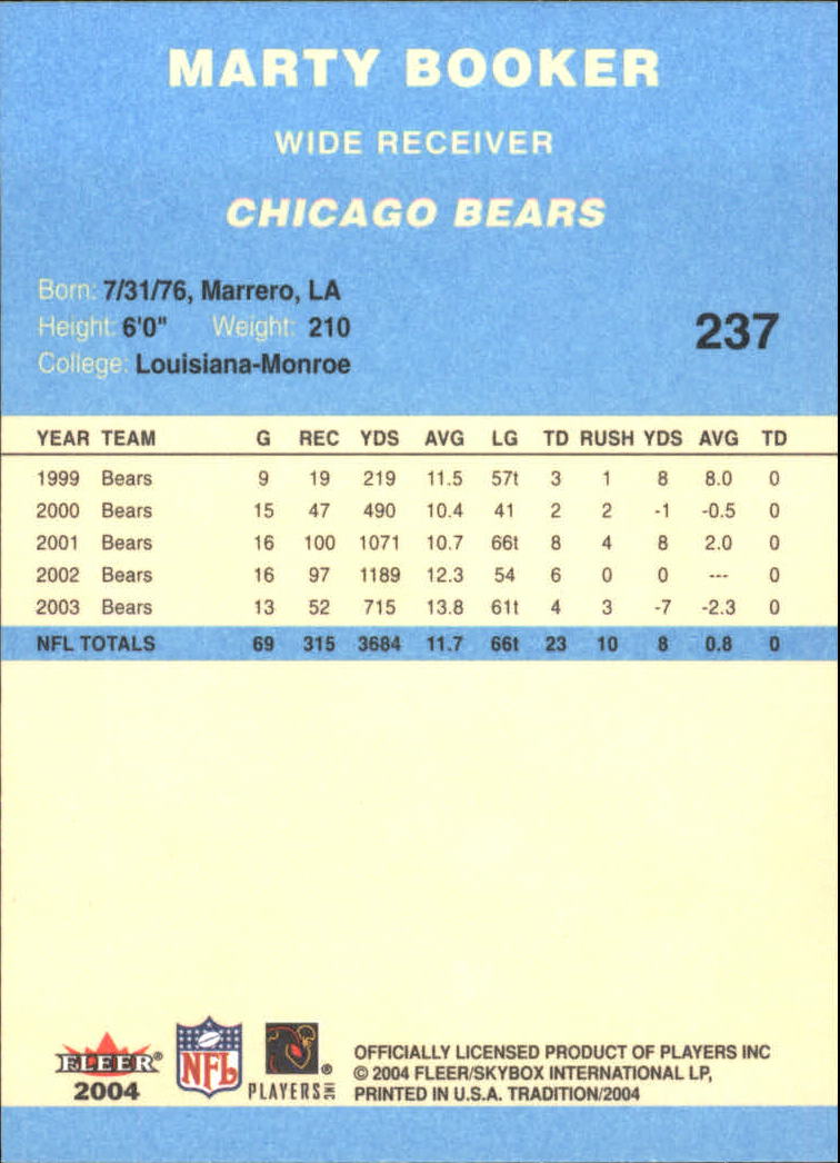 A9361- 2004 Fleer Tradition Blue FB Cards 1-250 -You Pick- 15+ FREE US SHIP - Picture 148 of 168