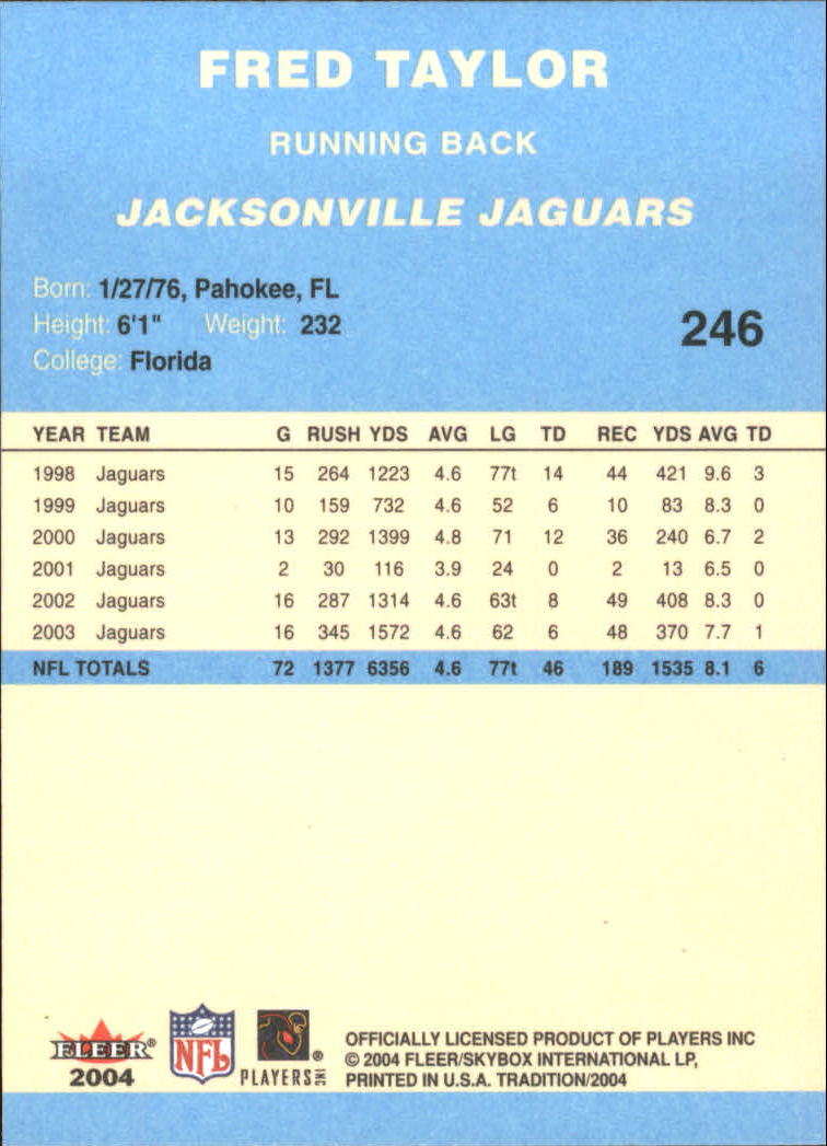 A9361- 2004 Fleer Tradition Blue FB Cards 1-250 -You Pick- 15+ FREE US SHIP - Picture 160 of 168