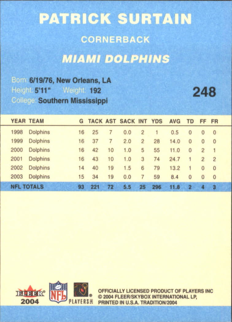 A9361- 2004 Fleer Tradition Blue FB Cards 1-250 -You Pick- 15+ FREE US SHIP - Picture 164 of 168