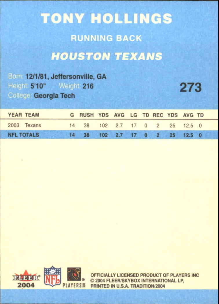A9361- 2004 Fleer Tradition Blue FB Cards 251-360 -You Pick- 15+ FREE US SHIP - Picture 23 of 162