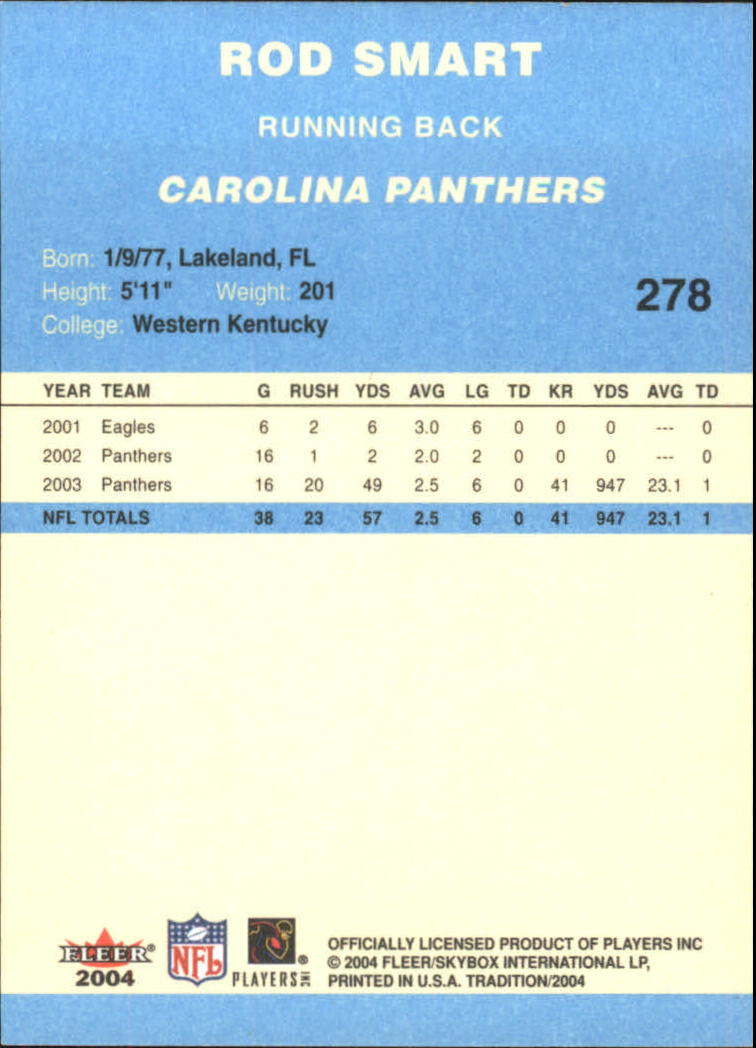A9361- 2004 Fleer Tradition Blue FB Cards 251-360 -You Pick- 15+ FREE US SHIP - Picture 33 of 162