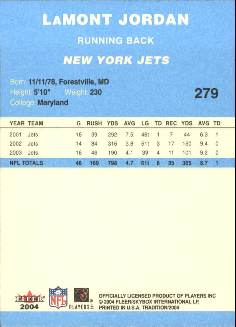 A9361- 2004 Fleer Tradition Blue FB Cards 251-360 -You Pick- 15+ FREE US SHIP - Picture 35 of 162