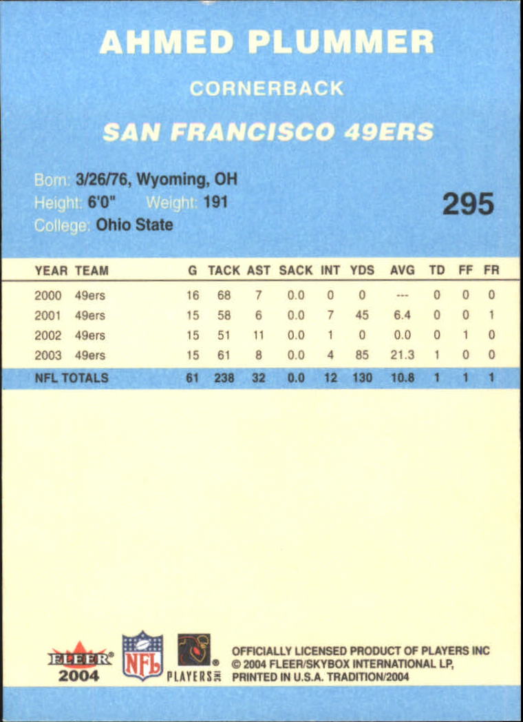 A9361- 2004 Fleer Tradition Blue FB Cards 251-360 -You Pick- 15+ FREE US SHIP - Picture 61 of 162