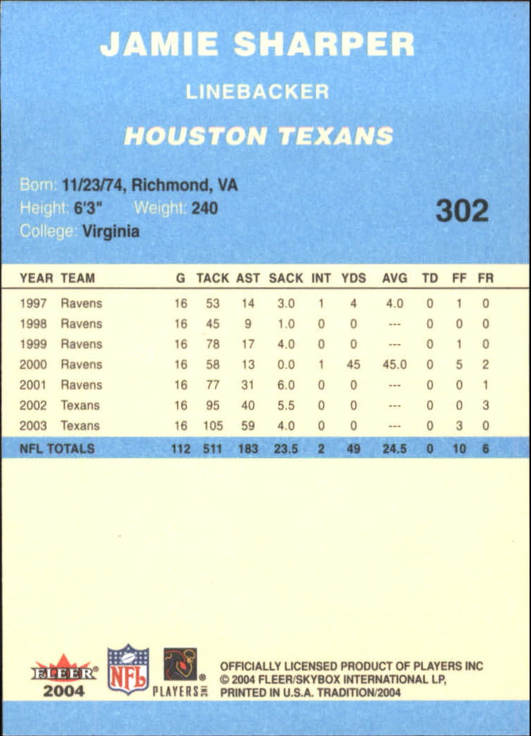A9361- 2004 Fleer Tradition Blue FB Cards 251-360 -You Pick- 15+ FREE US SHIP - Picture 75 of 162